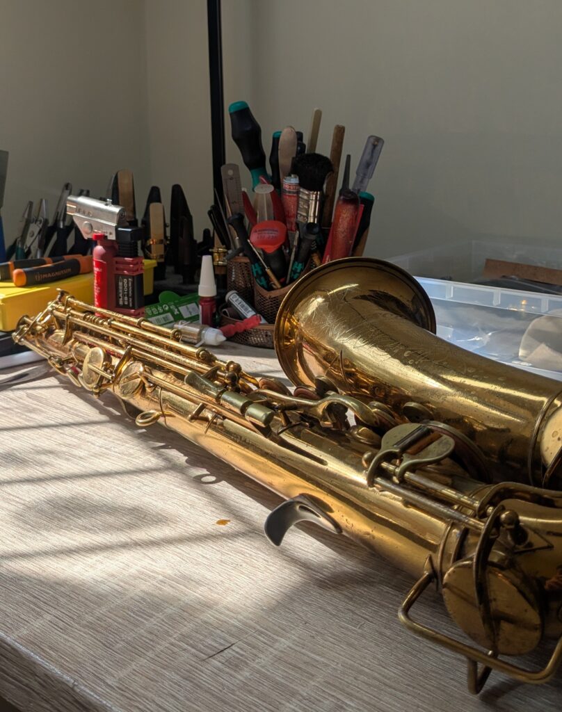A Beuscher saxophone